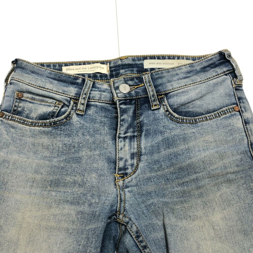 Anthropologie Pilcro and the Letterpress High Rise Boot Cut Jeans Size 24 - Picture 3 of 10